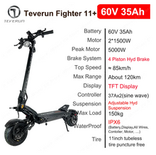 Load image into Gallery viewer, TEVERUN Fighter 11 plus Electric Scooter 60V 35Ah LG 2024 version - E-Scooter UAE Hub
