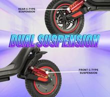 Load image into Gallery viewer, XM M365 High Configuration Electric scooter 36V 10Ah 500W suspension Lights Bluetooth music rear view mirror
