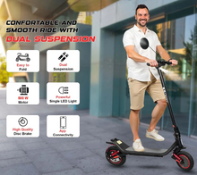 Load image into Gallery viewer, XM M365 High Configuration Electric scooter 36V 10Ah 500W suspension Lights Bluetooth music rear view mirror
