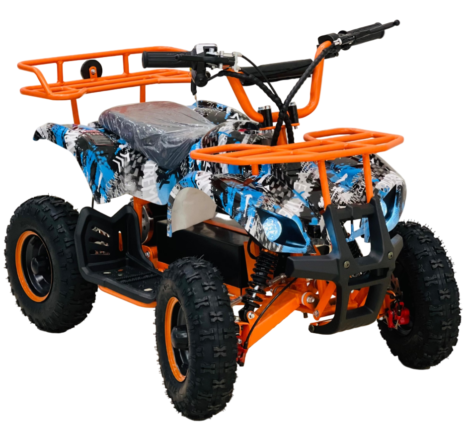 Maverick Quad Elettrico Per Bambini 4x4 - Buggy 800W Con Telecomando, Luci LED E Bluetooth - Rosso - Età 3-8 Anni