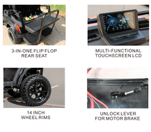 Load image into Gallery viewer, MTM Terrain 4,6 Electric Golf cart -Lifted Version
