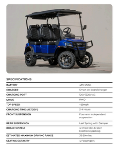 MTM Breeze Luxury - Lifted Electric Golf Cart 04 ,06 seater