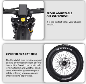 VSETT Eagle Fat Tire Electric Bike 48V 20Ah 750W