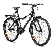 Load image into Gallery viewer, Spartan Metro Bike 26 Inches, Lightweight Frame Single-Speed, 12 Years+, Black and White
