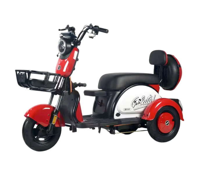 Mobility Electric Scooter with Basket Kids Seat Perfect for Leisure