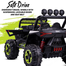 Load image into Gallery viewer, Off road Rover Battery Operated Ride on car Jeep for Kids Baby with R/C ,Boys  Girls Toys Age 2 to 8 Years (Green)
