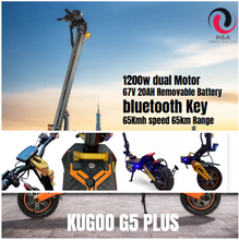 Load image into Gallery viewer, Kugoo G5 Plus Electric Scooter 67V 20Ah Removable Battery 1200W Dual Motor - E-Scooter UAE Hub
