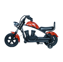 Load image into Gallery viewer, Kids Harley Style Electric Scooter With Training wheels– 180W Motor, 24V 5.2Ah  25Kmh Speed, 10–12KM Range, Age 3-10
