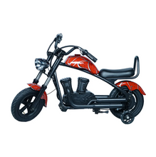 Load image into Gallery viewer, Kids Harley Style Electric Scooter With Training wheels– 180W Motor, 24V 5.2Ah  25Kmh Speed, 10–12KM Range, Age 3-10
