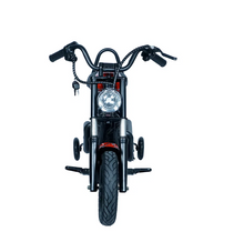 Load image into Gallery viewer, Kids Harley Style Electric Scooter With Training wheels– 180W Motor, 24V 5.2Ah  25Kmh Speed, 10–12KM Range, Age 3-10
