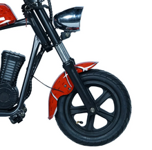 Load image into Gallery viewer, Kids Harley Style Electric Scooter With Training wheels– 180W Motor, 24V 5.2Ah  25Kmh Speed, 10–12KM Range, Age 3-10
