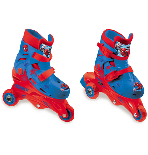 Mondo Spiderman Adjustable Tri Inline Skates for Kids, 3 Years+ - E-Scooter UAE Hub