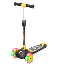 Load image into Gallery viewer, Spartan Batman 3-Wheel LED Folding Scooter – Safe, Stable ,Super Fun For Kids Age 3-6
