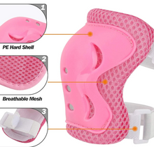 Load image into Gallery viewer, Spartan Knee, Elbow  Wrist Protective Set – Pink Age 3-16
