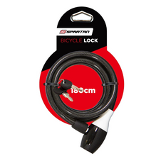 Load image into Gallery viewer, Spartan Cable Lock 180cm – Silver/Black
