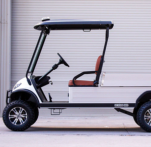 2-Seater Lifted Utility Cargo Golf Cart with Hydraulic Cargo Lift