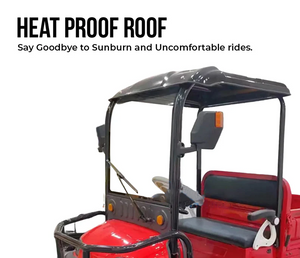 Electric Golf Cart 02 Seater with Long Cargo Utility Box
