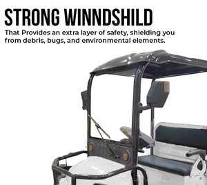 Electric Golf Cart 02 Seater with Long Cargo Utility Box