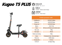 Load image into Gallery viewer, Kugoo T5 PLUS Electric Scooter 54V 13Ah 500W
