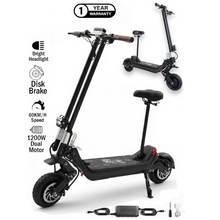 Load image into Gallery viewer, L4 Pro Electric Scooter 48V 21.8Ah 1200W Dual
