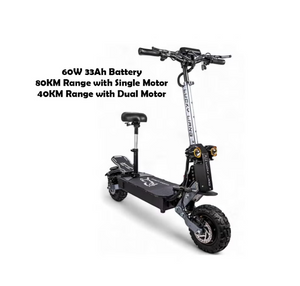 L5 Electric Scooter 60V 33Ah 3000W Dual Motor