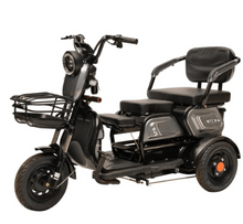 Load image into Gallery viewer, X3B Electric Bicycle Three wheel motorcycle 350W 48V 40KM Range with kids seat - E-Scooter UAE Hub
