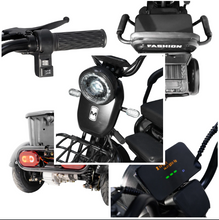 Load image into Gallery viewer, X3B Electric Bicycle Three wheel motorcycle 350W 48V 40KM Range with kids seat - E-Scooter UAE Hub
