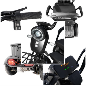 X3B Electric Bicycle Three wheel motorcycle 350W 48V 40KM Range with kids seat - E-Scooter UAE Hub