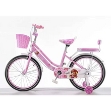 Load image into Gallery viewer, Girls bicycle 18 inch pink color with training Wheels Age 5-12
