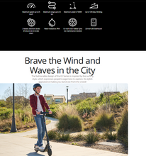 Load image into Gallery viewer, Ninebot E2 Plus Electric Scooter For teens
