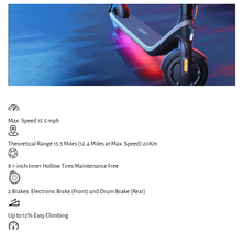Load image into Gallery viewer, Ninebot E2 Plus Electric Scooter For teens
