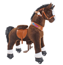 Load image into Gallery viewer, PonyCycle Ride-On Horse Toy for Boys  Girls (Age 4–8) – Chocolate Brown
