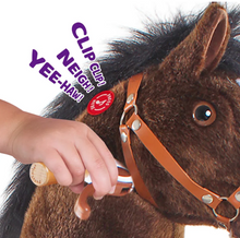 Load image into Gallery viewer, PonyCycle Ride-On Horse Toy for Boys  Girls (Age 4–8) – Chocolate Brown
