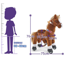 Load image into Gallery viewer, PonyCycle Ride-On Horse Toy for Boys &amp; Girls (Age 3–5) – Brown
