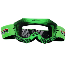 Load image into Gallery viewer, VEMAR Kid’s Protective On/Off-Road Dirt Bike Goggles – Green
