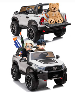 Ride on kids Hilux 4x4 4WD Licensed rechargeable Age 2-8 Years - E-Scooter UAE Hub