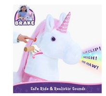 Load image into Gallery viewer, Ponycycle Unicorn For Riding, Children 3-8 Years
