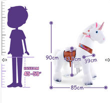 Load image into Gallery viewer, Pony Cycle Ride on Horse Unicorn Age 4-8 old - White
