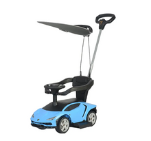 Load image into Gallery viewer, Lamborghini Handle With Canopy Push Car for kids 18 Months -5 Years
