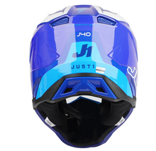 Load image into Gallery viewer, JUST1 J40 Flash White Blue Motocross Helmet ECE DOT Certified
