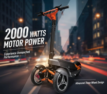 Load image into Gallery viewer, New Triwheel Adult Foldable electric Mobility Scooter 2000W 48V 15A Removable Lithium Battery
