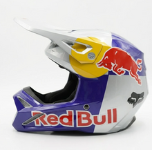 Load image into Gallery viewer, Premium Red Bull Solid V1 Full Face Racing Aerodynamic Motocross Helmet
