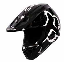 Load image into Gallery viewer, FOX Racing V1 Supreme Motocross Off Road Dirt Bike Motorcycle Helmet Black &amp; White
