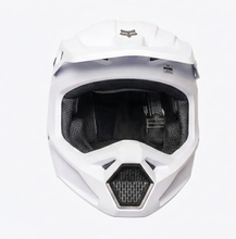 Load image into Gallery viewer, Fox V1 Solid Helmet Matte White  MX Helmet
