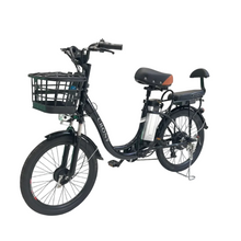 Load image into Gallery viewer, Fashionable Electric Bike with rear Seat Bike For mom &amp; kid
