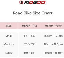 Load image into Gallery viewer, Mogoo Bolt 22-Inch Road Bike Yellow With 14 speed shimano Gears

