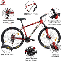 Load image into Gallery viewer, Mogoo Boxter Aluminum Alloy All Terrain Mountain Bike Kenda 27.5 Inch, 21-Speed Shimano
