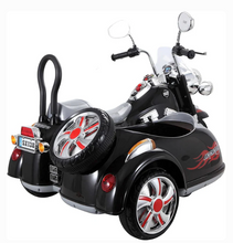 Load image into Gallery viewer, Luxury electric 3-Wheel Ride-On Sidecar Bike Age 4-7
