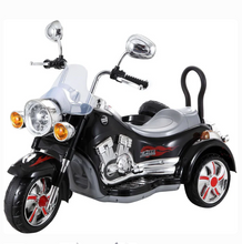 Load image into Gallery viewer, Luxury electric 3-Wheel Ride-On Sidecar Bike Age 4-7
