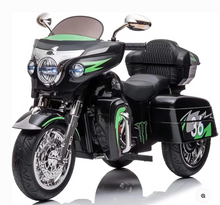 Load image into Gallery viewer, Harley-Style Tri Glide Kids Ride-On Motorcycle with 3 Wheels and Hand Throttle Age 3-6
